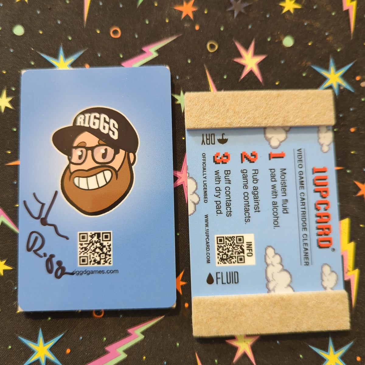 1up Card (signed) – Rigg'd Games
